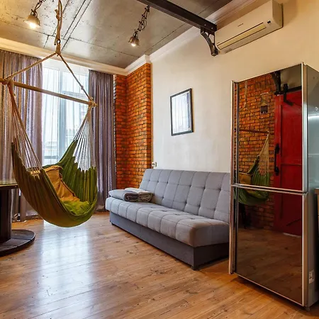 Apartamento Loft With A Swing And Side Sea View