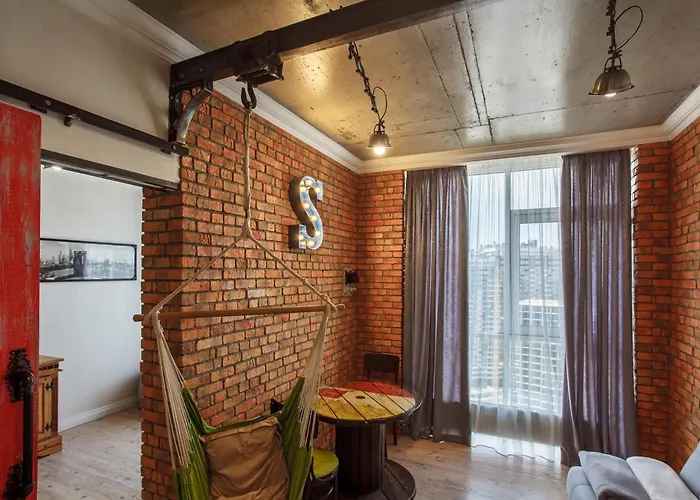 Loft With A Swing And Side Sea View Apartment *