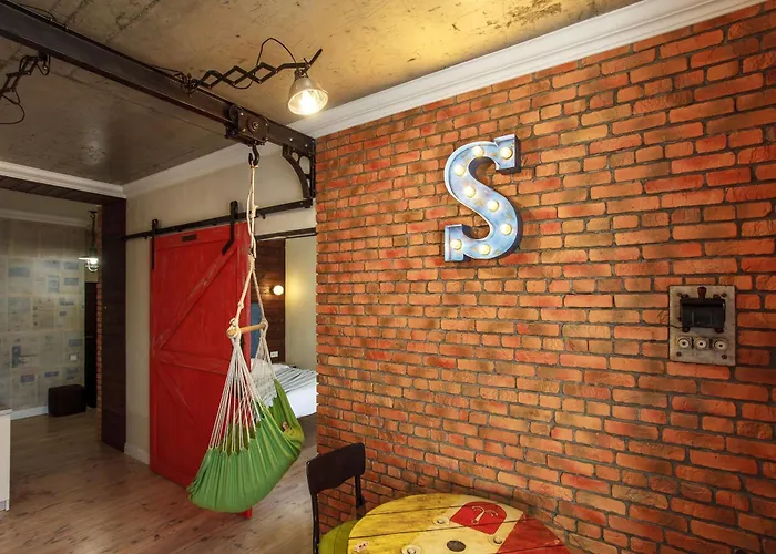 Apartment Loft With A Swing And Side Sea View Odesa