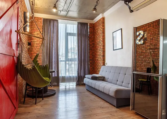 Loft With A Swing And Side Sea View דירה *